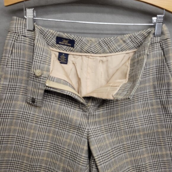 346 Brooks Brothers Women's Size 10 Lined 100% Wool Pants Houndstooth - Picture 3 of 7
